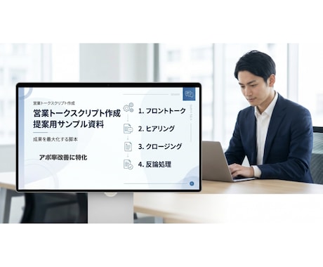 アポが取れない営業を改善します 現役SaaS営業が勝ちトークを設計 イメージ2