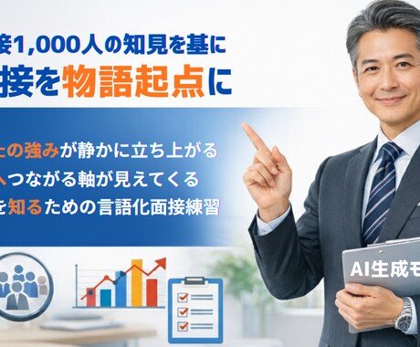 未来につながる面接練習セッションをします 面接1,000人の知見 × 経験を物語に変える面接設計 イメージ1