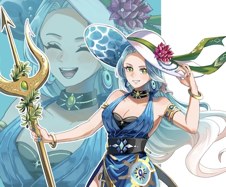 キャラクターイラストをお描きします サムネやアイコン､プレゼント用にお使いいただけます。 イメージ1