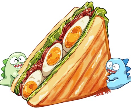 色鮮やかな食べ物のイラスト描きます 色鮮やかで目を引く料理のイラスト、いかがでしょうか！ イメージ2
