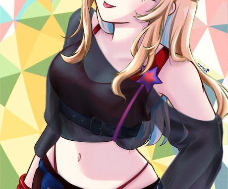 一枚絵・立ち絵イラスト描きます 商用利用可！アニメ塗りテイストでお描きします！ イメージ2