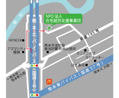 自作資料に！簡略化したマップ・案内図のみ作成します 自作パンフや資料などに色々使える地図を安価な価格でご提供！ イメージ2
