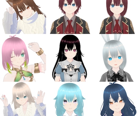 Vroid製オリジナル3Dモデル制作します あなただけのオリジナルアバター作ります イメージ2