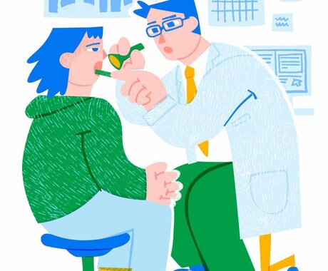 商用可！フラットでPOPなイラストを描きます 広告や書籍で目を惹く挿絵を求めている方に！ イメージ2
