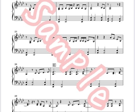 耳コピであなたのために楽譜を作ります 弾きたい曲があるけど楽譜手に入らない方におすすめです イメージ1