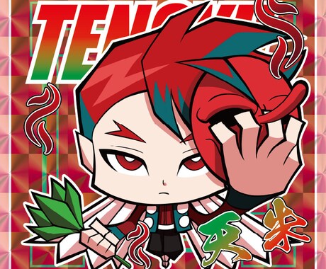 SDキャラでステッカー風イラストを制作します ステッカーやアクキーに映えるSDキャラを描きます。 イメージ2