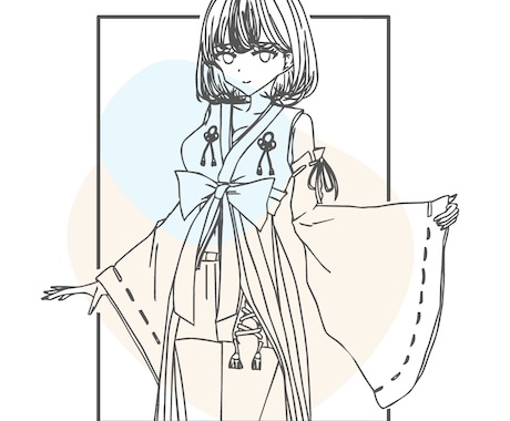 おしゃれでシンプルな手描きのイラストロゴ描きます イメージ1