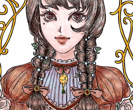 昔風のイラスト・アイコンを作成いたします 最短２日！特別な風格で、細かいところまでちゃんと描きます イメージ2