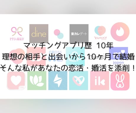 マッチングアプリ、マンツーマンコーチします 10年の経験×成婚実践！あなたの恋活・婚活を全力サポート！ イメージ2