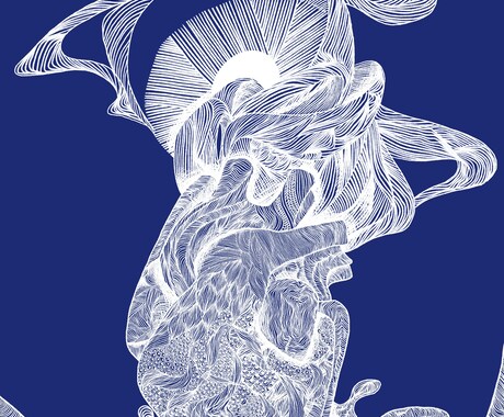 感情や世界観を繊細な線で描く 一枚絵を制作します 線画・1枚絵・CDジャケット・動画内イラスト・MV用 イメージ2