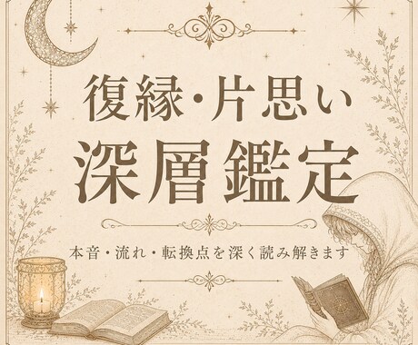 復縁・片思い｜深層鑑定で本音と流れを視ます 恋の迷いをほどき、次の一歩が見える鑑定をお届けします イメージ1