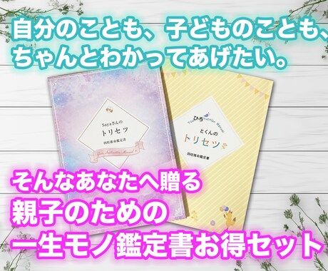 トリセツ鑑定書2冊セットをお届けします もっと自分を好きになるための四柱推命ガイド イメージ1