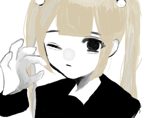 ダーク、病み系なアイコンイラスト描きます ダーク、病み系、女の子