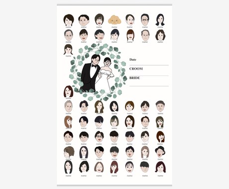 周りと被りたくない！似顔絵付き結婚証明書を作ります 「ふたりらしさ」がしっかり伝わる“結婚証明書” イメージ2