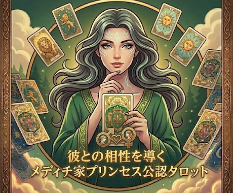 気になる彼の気持ちを占います メディチ家プリンセス公認のタロットで二人の相性を占います イメージ1