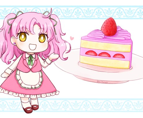 かわいいミニキャラ描きます SNS・Vtuber・趣味・商用などに使えるミニキャラ イメージ2
