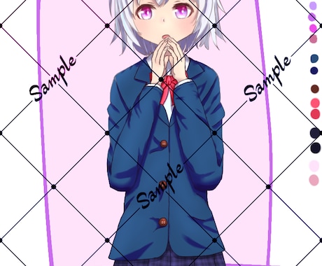 一枚絵やアイコン、サムネ等イラスト全般の制作します ◎SNSアイコン◎動画のサムネ◎配信イラスト等様々な用途に！ イメージ2