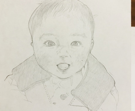 赤ちゃんやペットの似顔絵承っております 赤ちゃんの成長やペットとの思い出に残したい方 イメージ2