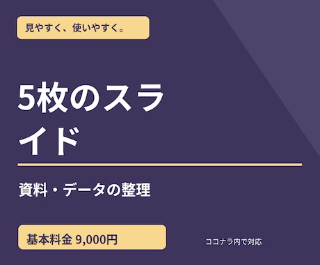5枚の説明スライドを作成します イメージ1