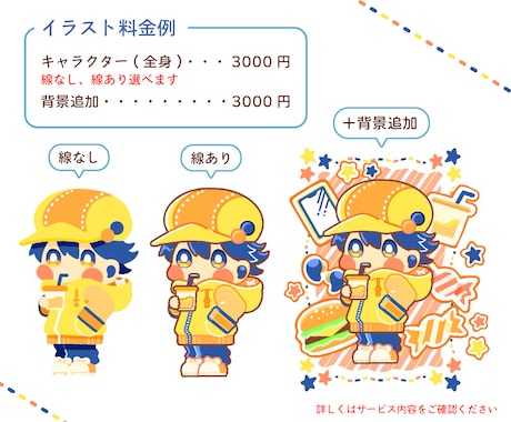 ポップでゆるかわいいミニキャラ描きます ◎商用利用可、マスコットキャラクター、子供向けイラストなどに イメージ2