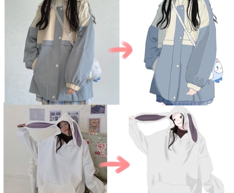 商業利用可◎写真をイラストにします イメージ1