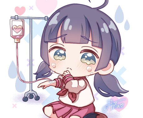 キュート♡なデフォルメSNSアイコン描きます ぷにぷに優しいSDイラストで｢かわいい｣を提供します！ イメージ2