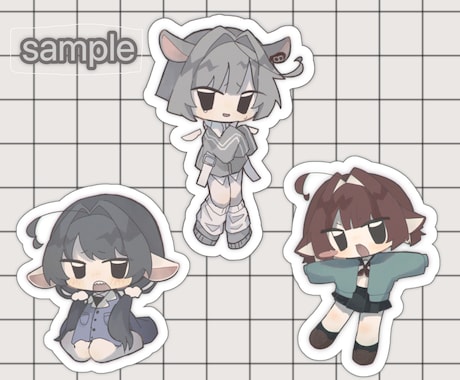 ミニキャライラスト、描きます SNSアイコンやグッズにぴったりです！ イメージ2