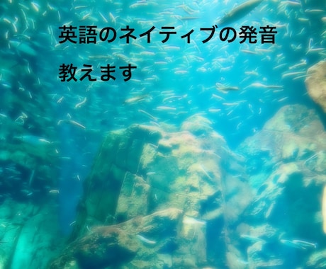 発音に不安な方の発音指導します よりネイティブな発音をマスターしましょう！ イメージ1
