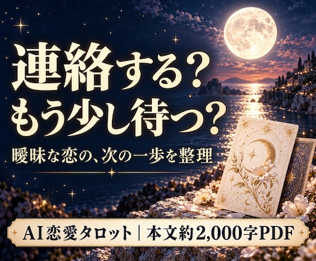 連絡する？待つ？恋愛の迷いをタロットで整理します イメージ1