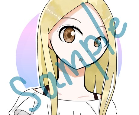 女性アイコンお描きします SNS等のアイコンイラストを1000円でお描きします。 イメージ2