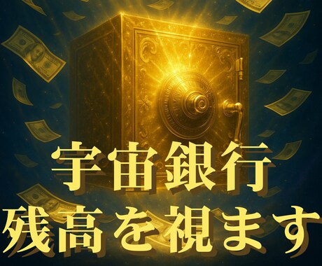 宇宙銀行の残高を一万字で霊視、引き出し方を視ます 【6月限定価格】魂に眠る叡智と豊かさを霊視でお伝えします イメージ1