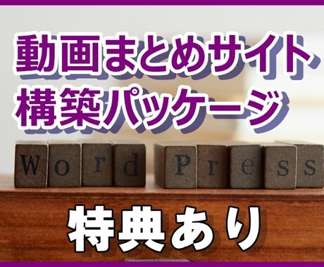 動画まとめサイト構築パッケージ提供します 特典あり！アフィリエイトや副業初心者の方におススメ！ イメージ1
