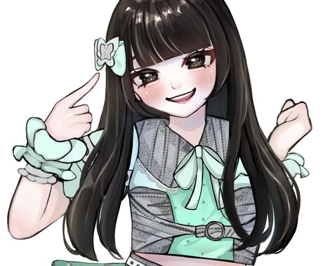 あなただけの可愛いイラストを描きます キラキラした可愛いイラストをお描きします(˶ᐢ_ᐢ˶) イメージ1