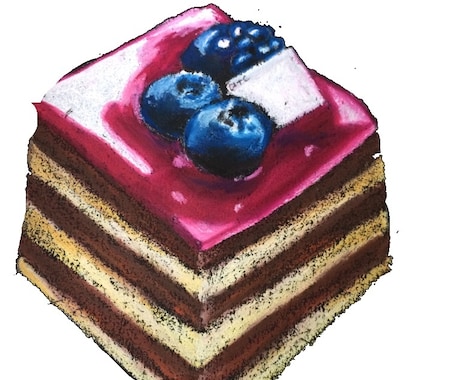 チョークアートでスイーツの絵を描きます 新作のスイーツなどのメニュー表や看板に。 イメージ2