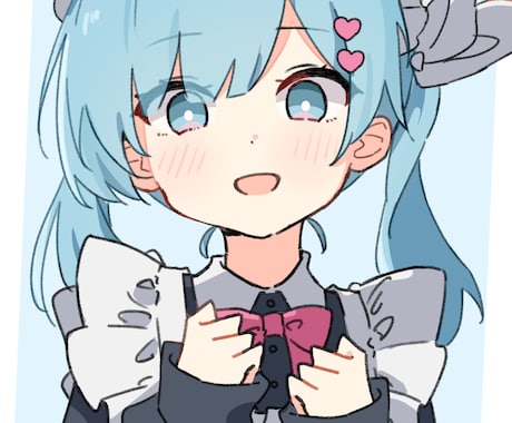 可愛いアイコン、立ち絵描きます アニメ塗りの明るいイラストに仕上げます イメージ1