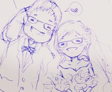結婚向けに描いてます ふわふわなイラストが得意なので幸せ感を表現できます イメージ2