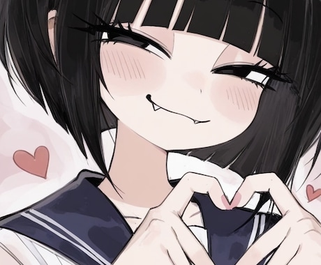 最短当日納品が可能となります 早い！安い！可愛い！キュートな女の子アイコン作成します イメージ2