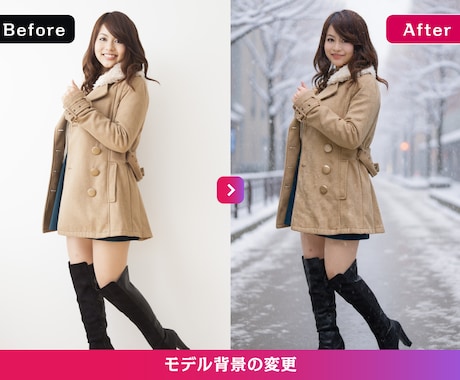 AIアパレル画像加工・AIモデル画像作成します 画像ソフトでの加工ではなくAIを使った最新の生成画像対応 イメージ2