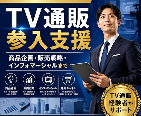TV通販・インフォマーシャル参入を支援します 商品企画から制作・放送まで一貫してサポート イメージ1