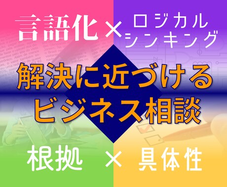 どんな悩みも解決に近づく！「解決策」を提案します 言語化＋ロジカルシンキングで、根拠ある具体的な解決策を提案！ イメージ1