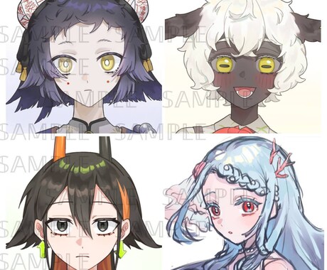 格安！SNSなどに！アイコン描きます キラキラ・爽やかな雰囲気のアイコンを提供いたします イメージ2
