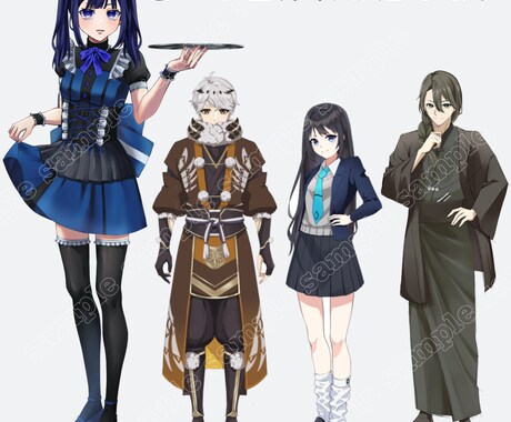 魅力的なキャラクタデザインを致します あなただけの魅力的なキャラクターデザインを行います イメージ1