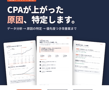 広告のCPA悪化の原因を分析し改善策を提案します イメージ1