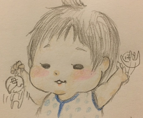 写真を元にアナログで似顔絵描きます 子供からおじいちゃんおばあちゃんまでどんな方でも！ イメージ2