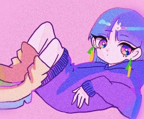POPでかわいい女の子描きます SNSなどに使える可愛いイラスト描くので是非見てください！ イメージ1