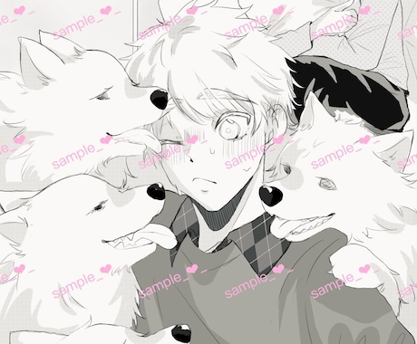 小説／イラスト依頼受け付けております お好きなシチュエーションで、小説挿絵をかきます！(夢3L可) イメージ1