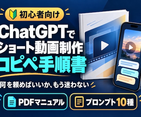 ChatGPT動画制作のコピペ手順書を届けます イメージ1