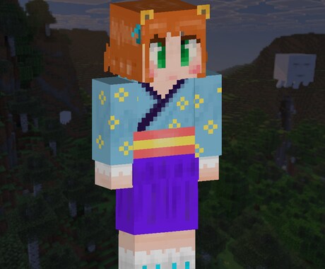 Vtuber向け可愛い系マイクラスキンを制作します 立ち絵再現や高解像度にも対応し、配信映えする特別なスキン提供 イメージ2