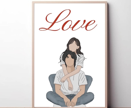 素敵な思い出をシンプルイラストにします 《オーダーイラスト》記念に残るお洒落な韓国風イラスト♡ イメージ2
