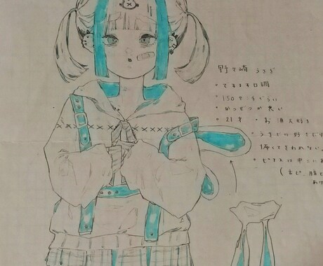 アナログイラストを色紙に描きます 部屋に飾りたくなるイラスト描きます！集めることができます！ イメージ2
